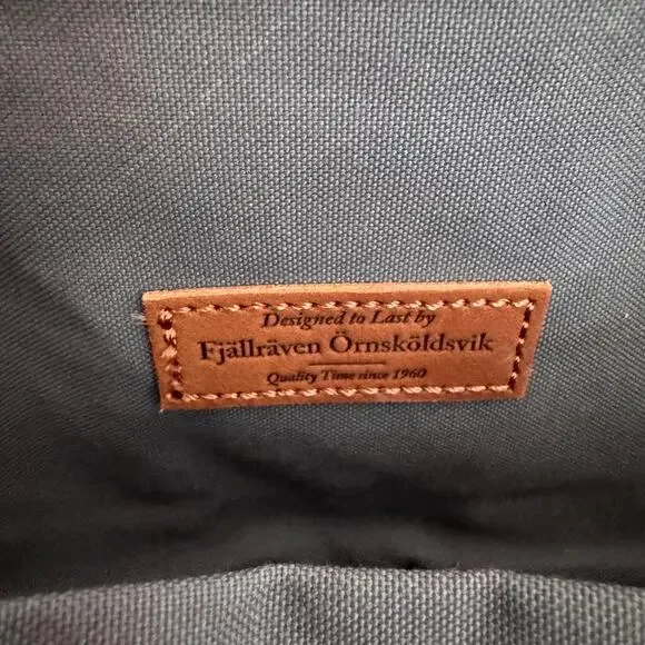 Fjällräven Foldsack No 1 Backpack Blue Foldover Style G-1000 Water Resistant Bag - Picture 5 of 10